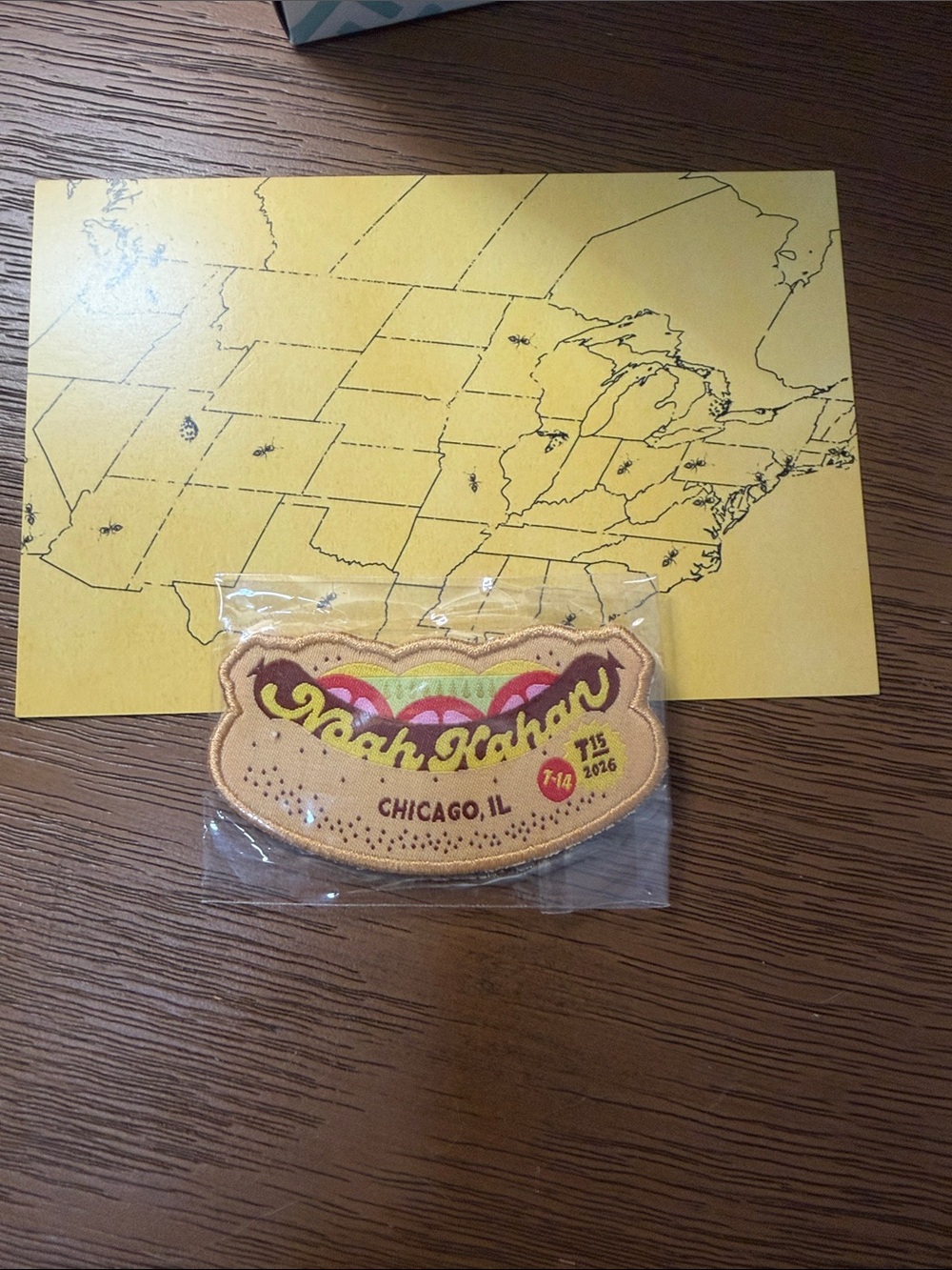 Noah Kahan Chicago tour patch